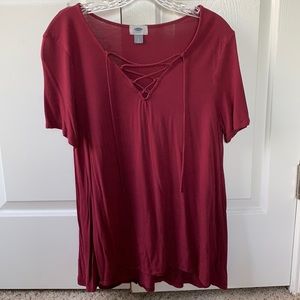 Red shirt from Old Navy